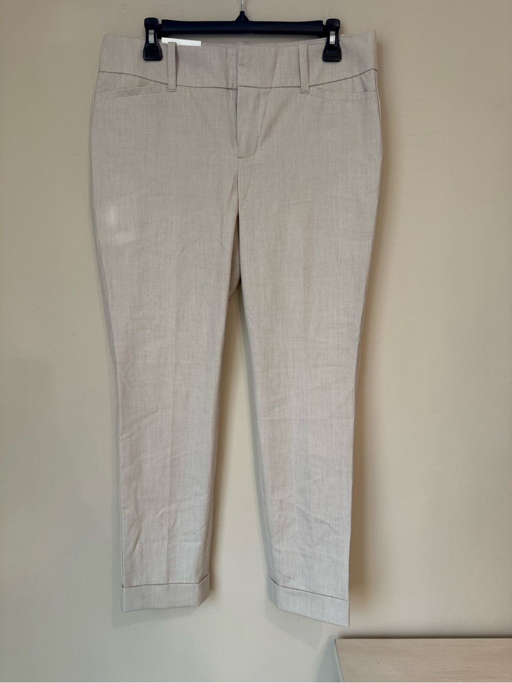 Calvin Klein Beige Cropped Dress Pants